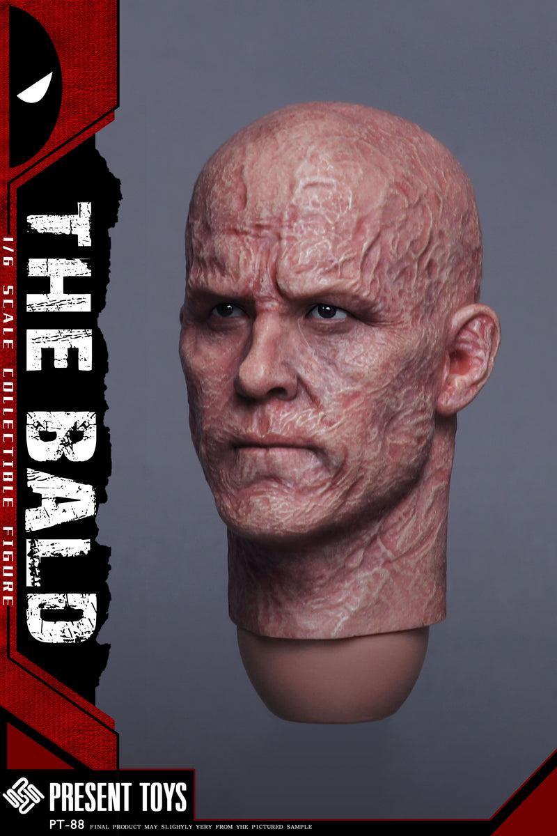 PRESENT TOYS 1/6 ザ ボールド カスタムヘッド PT-SP88 Present Toys (PT-SP88) 1/6 Scale Bald Merc Head Sculpt