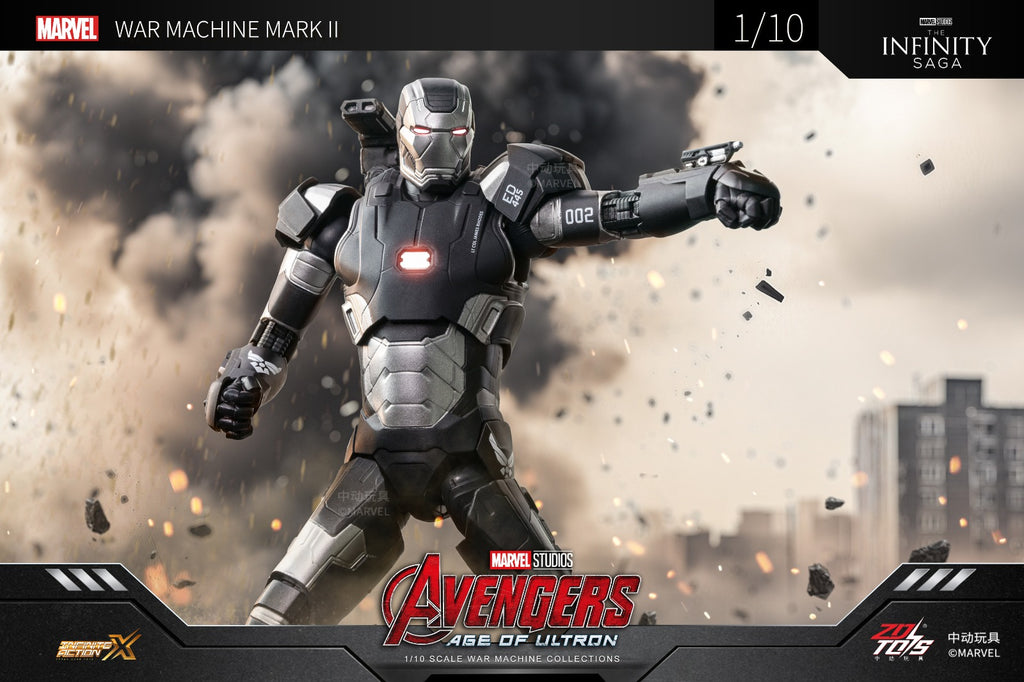 Preorder! ZD Toys Ironman 2 Ironman War Machine Mark 2 1/10 Scale Collectible Figure
