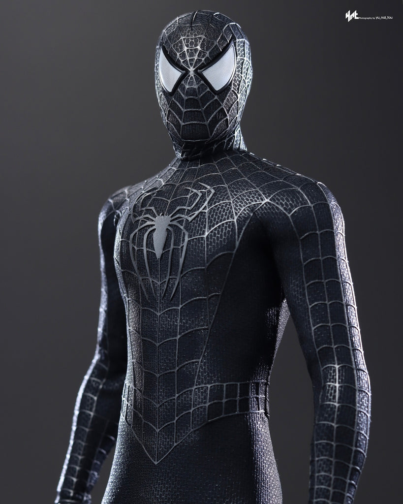 Hot Toys MMS728B Spider-Man 3 Spiderman (Black Suit) Collectible Figure (Deluxe Version) Special Edition 1/6th Scale Collectible Figure