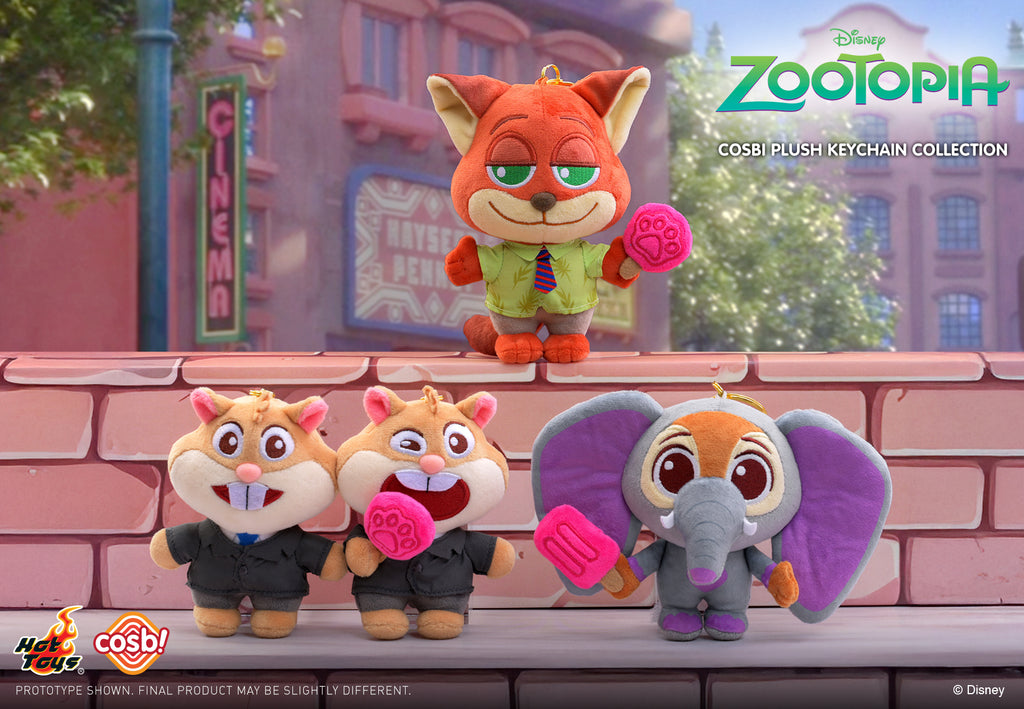 Hot Toys PPLU074N Zootopia 2 Cosbi Plush Keychain Collection