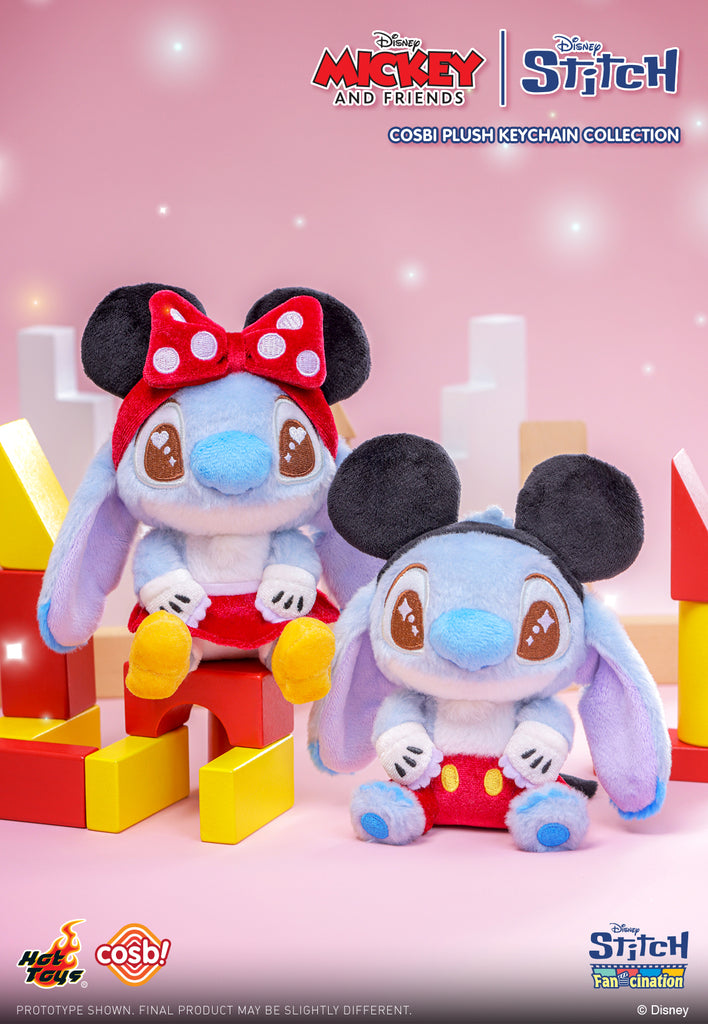 Hot Toys PPLU089N Stitch Mickey & Friends Stitch Cosbi Plush Keychain Collection