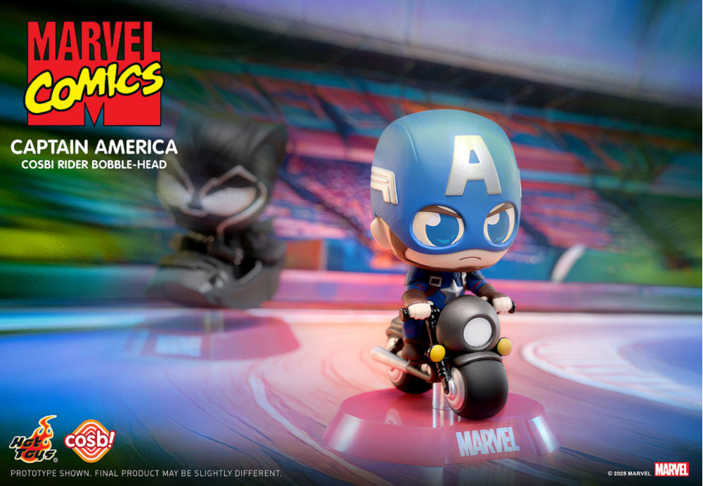 1161810 キャラクター 身長計 ポスター ディスプレイ アメトイ Hot Toys CBX225 Marvel Comics Cosbi Rider Bobble-Head