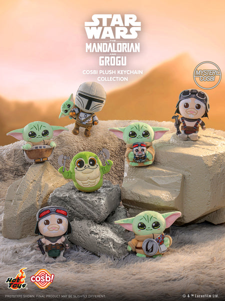 Mandalorian Grogu COSBI コスビ マンダロリン 2個セット Hot Toys PPLU112N The Mandalorian and Grogu Cosbi Plush Keychain