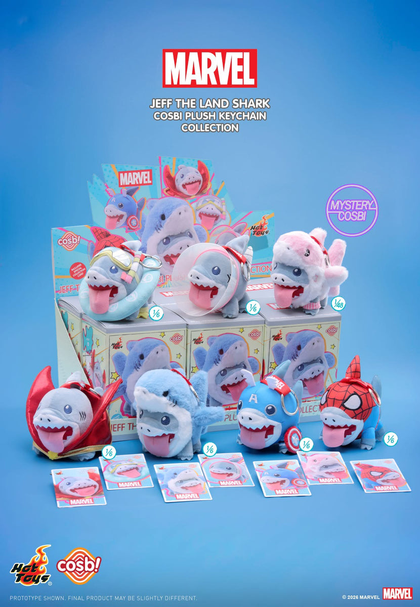 Hot Toys PPLU108N Marvel Jeff the Land Shark Cosbi Plush Keychain