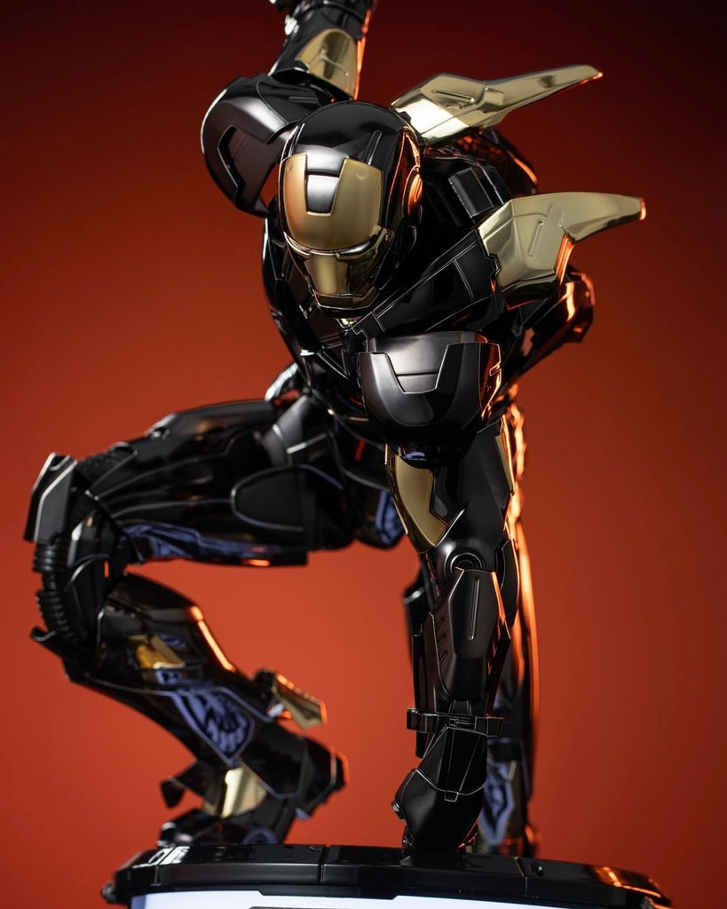 Hot Toys MMS741D61 Marvel Avengers Ironman Mark VII (Black and Gold Version) 1/6 Scale Collectible Figure Exclusive Limited Edition