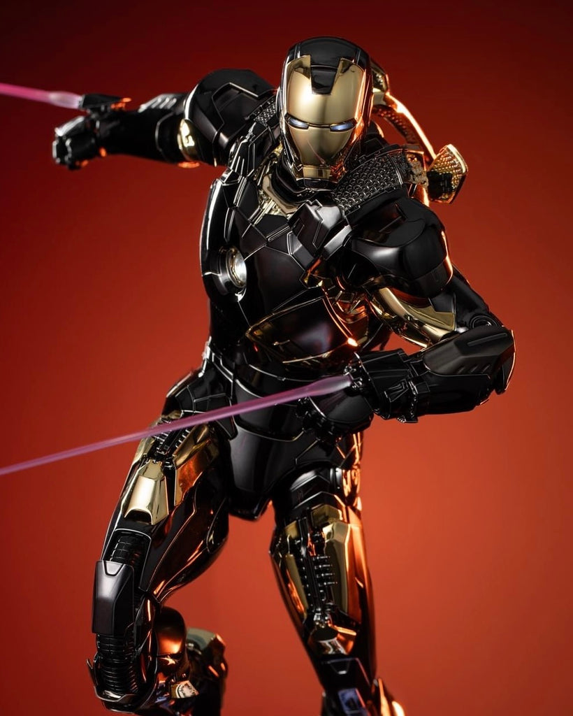 Hot Toys MMS741D61 Marvel Avengers Ironman Mark VII (Black and Gold Version) 1/6 Scale Collectible Figure Exclusive Limited Edition
