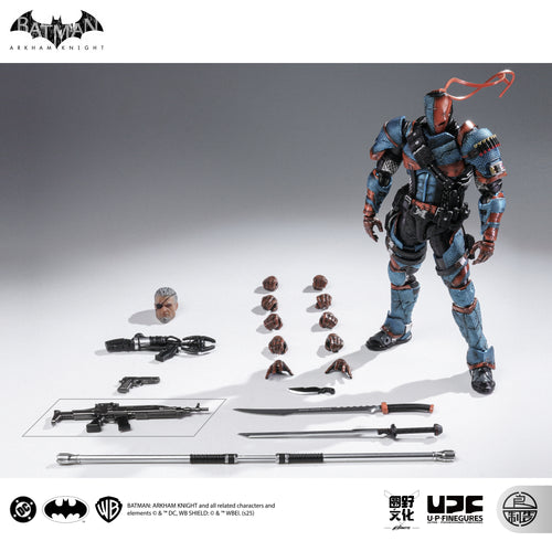 Preorder! U-P-Finegures (LPZZ)「良品制造」DC002 Batman Arkham Knight Deathstroke 1/12 scale Action Figure