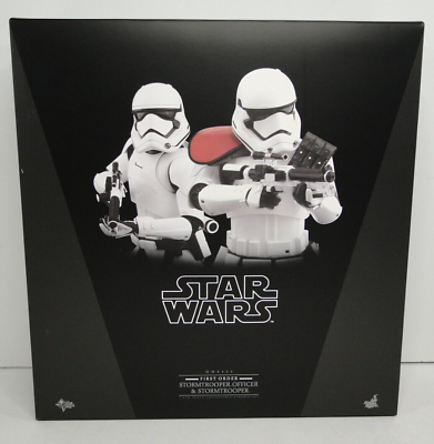 Hot Toys MMS335 Star Wars The Force Awakens First Order Stormtrooper Officer and First Order Stormtrooper Two Pack 1/6 Scale Collectible Figure