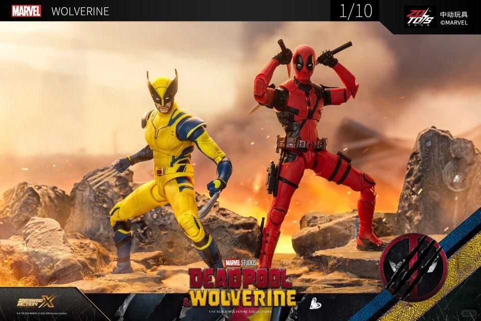 ZD Toys Deadpool and Wolverine Wolverine Yellow Suit 1/10 Scale Collectible Figure