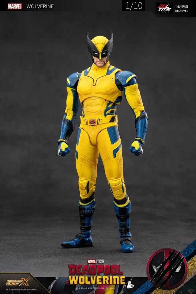 ZD Toys Deadpool and Wolverine Wolverine Yellow Suit 1/10