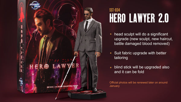 Soosootoys Hero Lawyer 2.0 デアデビル SOOSOOTOYS SST-034 Daredevil 2.0 Lawyer Matt Murdock 1/6 12
