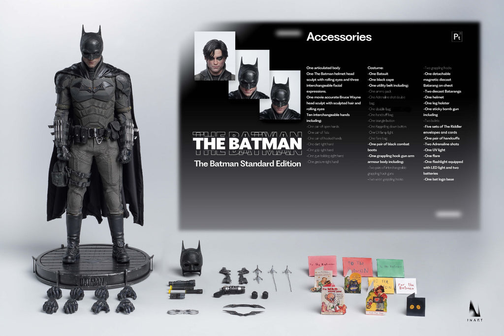 INART The Batman 1:6 Scale Collectible Figure (Standard Edition) (Sculpted Hair)