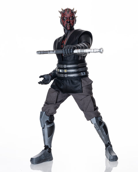 Hot Hot Toys Darth Maul Star Wars The Clone Wars TMS024 w/ Shipper LIKE NEW USED