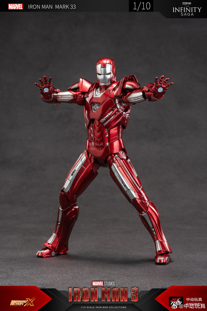 ZD Toys Iron Man 3 Iron Man Mark 33 1/10 Scale Collectible Figure