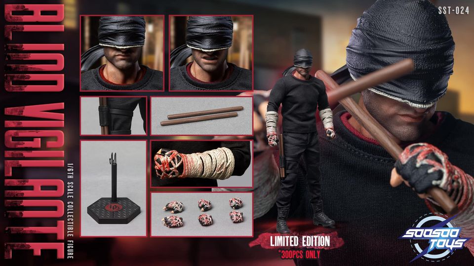 Preorder! Soosootoys SST024 1/6 Scale Blind Vigilante (Reissued)