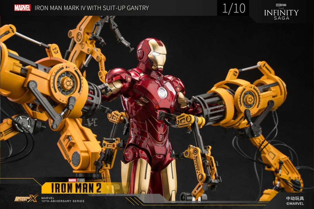 ZD Toys Iron Man Mark 4 & Suit Up Gantry 1:10 Scale Collectible Figure