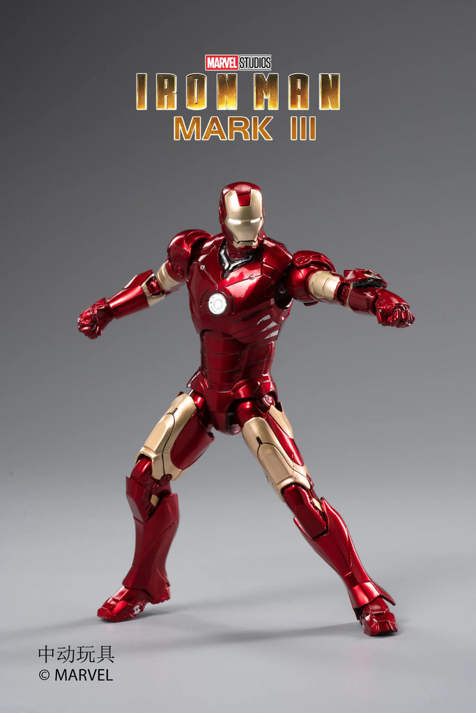 ZD Toys Iron Man Mark III 1:10 Scale Collectible Figure (LED Version)