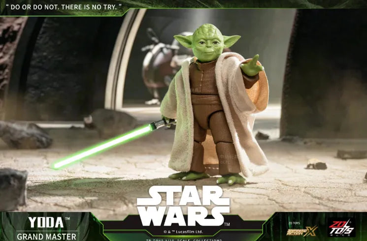 ZD Toys Star Wars Series 1/10 Star Wars Action Figures Yoda