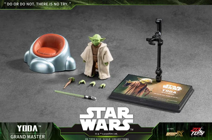 ZD Toys Star Wars Series 1/10 Star Wars Action Figures Yoda