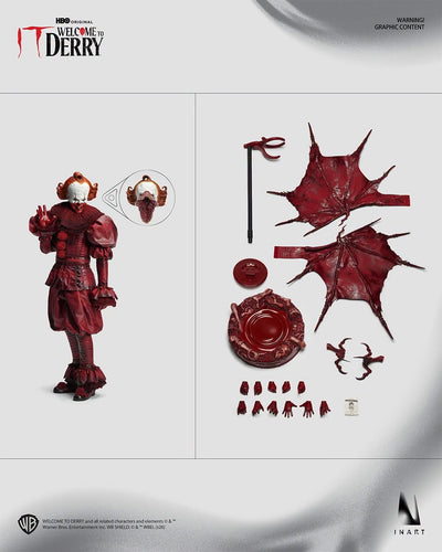 Preorder! INART IT: Welcome to Derry Season 1 Pennywise (Bloody Version) 1/6 Collectible Figure