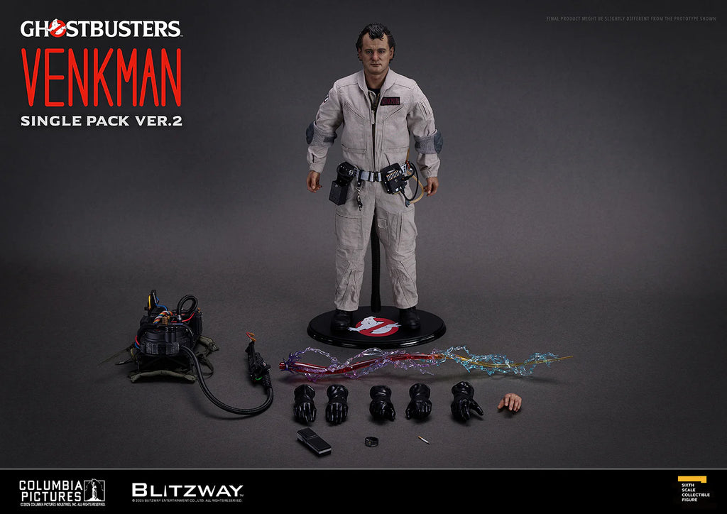 Preorder! BLITZWAY Ghostbusters Dr. Peter Venkman Single Pack ver.2 1/6 Scale Action Figure