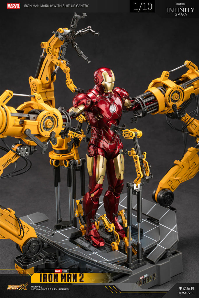 ZD Toys Iron Man Mark 4 & Suit Up Gantry 1:10 Scale Collectible Figure