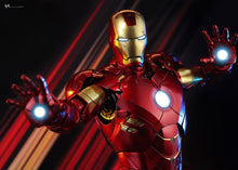 Load image into Gallery viewer, Hot Toys QS021 Ironman 2 Ironman Mark VI with Suit Up Gantry 1/4 Scale Collectible Figure