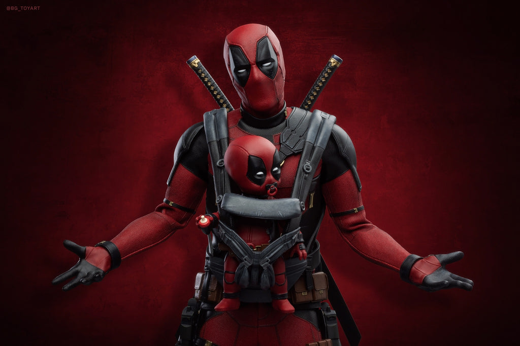 Hot Toys MMS746B Marvel Deadpool and Wolverine Deadpool 1/6 Scale Collectible Figure Exclusive Special Edition