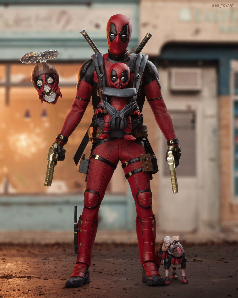 Hot Toys MMS746B Marvel Deadpool and Wolverine Deadpool 1/6 Scale Collectible Figure Exclusive Special Edition