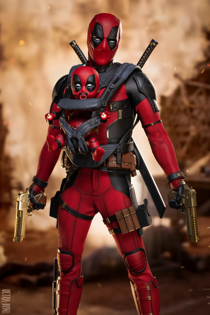 Hot Toys MMS746B Marvel Deadpool and Wolverine Deadpool 1/6 Scale Collectible Figure Exclusive Special Edition