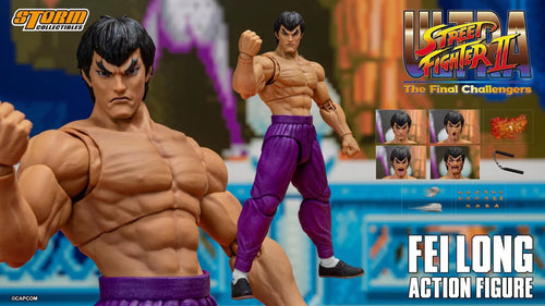 Storm Collectibles Ultra Street Fighter II Exclusive 6 Inch Deluxe Action Figure - Fei Long (Player 2)