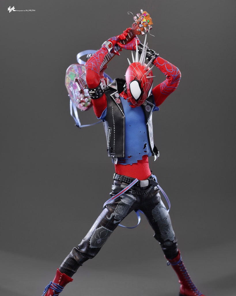 Hot Toys MMS726B Spiderman Across the Spiderverse Spider Punk 1/6 Scale Collectible Figure Special Edition