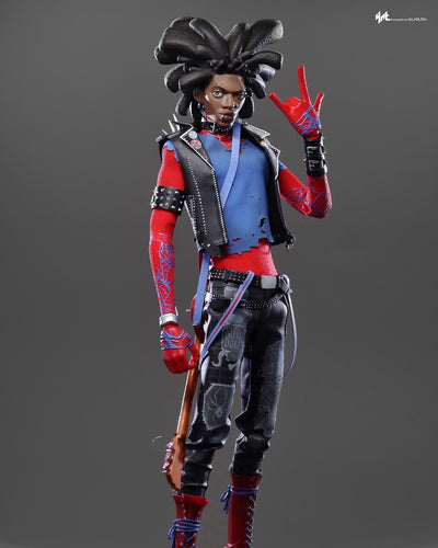Hot Toys MMS726 Spiderman Across the Spiderverse Spider Punk 1/6 Scale Collectible Figure Regular Edition