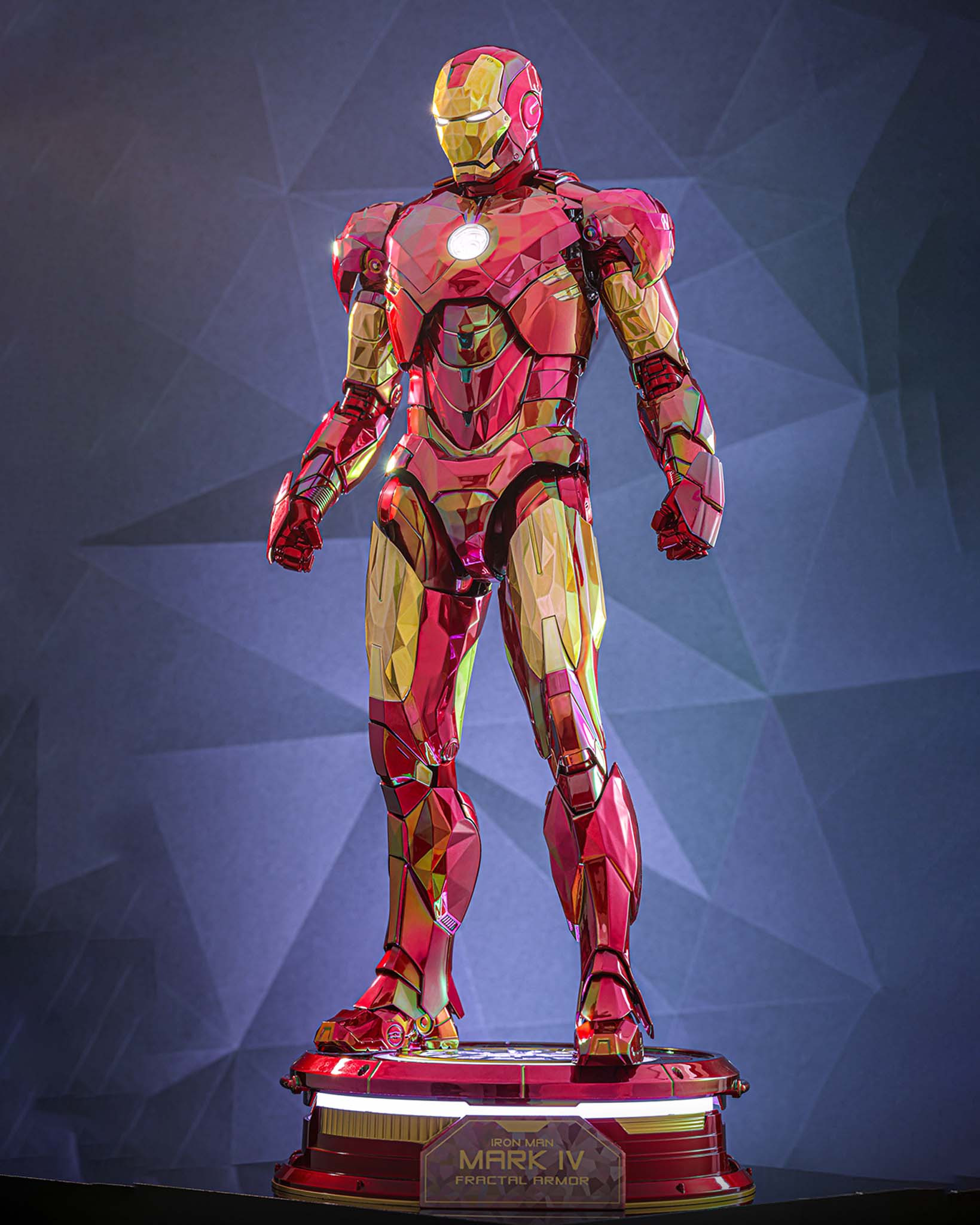 helmet iron man 2 toy battery die Hot Toys MMS792D70 Iron Man 2: 1/6th scale Iron Man Mark IV (Fractal A – Pop Collectibles