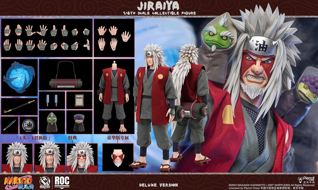 Preorder! Rocket Toys ROC019 Naruto Shippuden Jiraiya 1/6 Scale Collectible Figure Deluxe Edition