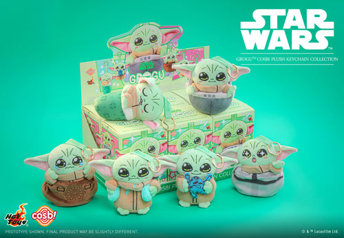 Hot Toys PPLU044N Grogu Cosbi Plush Keychain Collection