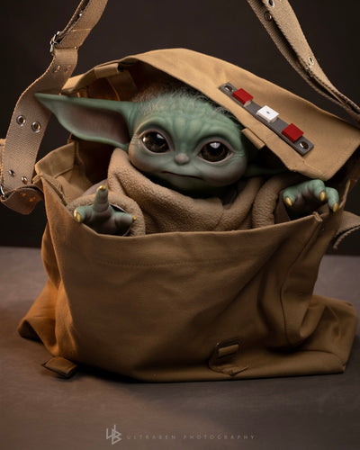 Hot Toys LMS015 Star Wars: The Mandalorian Grogu Life-Size Collectible Figure