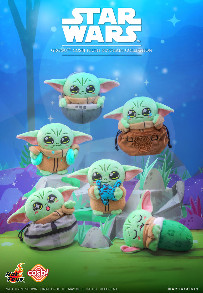 Hot Toys PPLU044N Grogu Cosbi Plush Keychain Collection