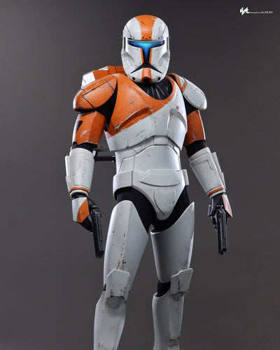 Hot Toys TMS151 Star Wars: The Clone Wars 1/6th scale Clone Commando Boss Collectible Figure [Hot Toys Exclusive]