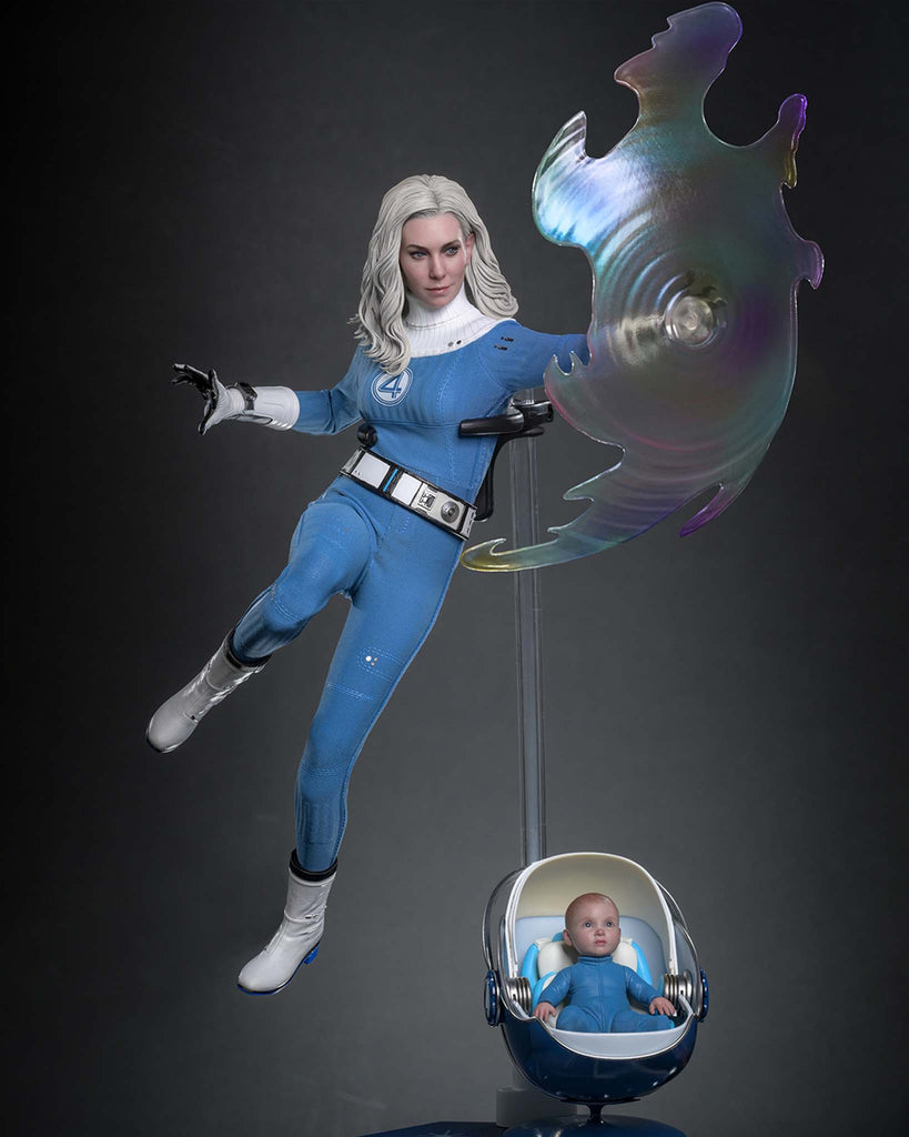 Hot Toys MMS824 The Fantastic Four: First Steps 1/6th scale Invisible Woman and H.E.R.B.I.E. Collectible Set