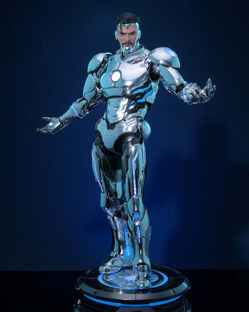 iron man action figure removable helmet Buy Movie Series 12 Inch Tall Set _ Firing rockets Marvel's Iron Man Electronic Helmet