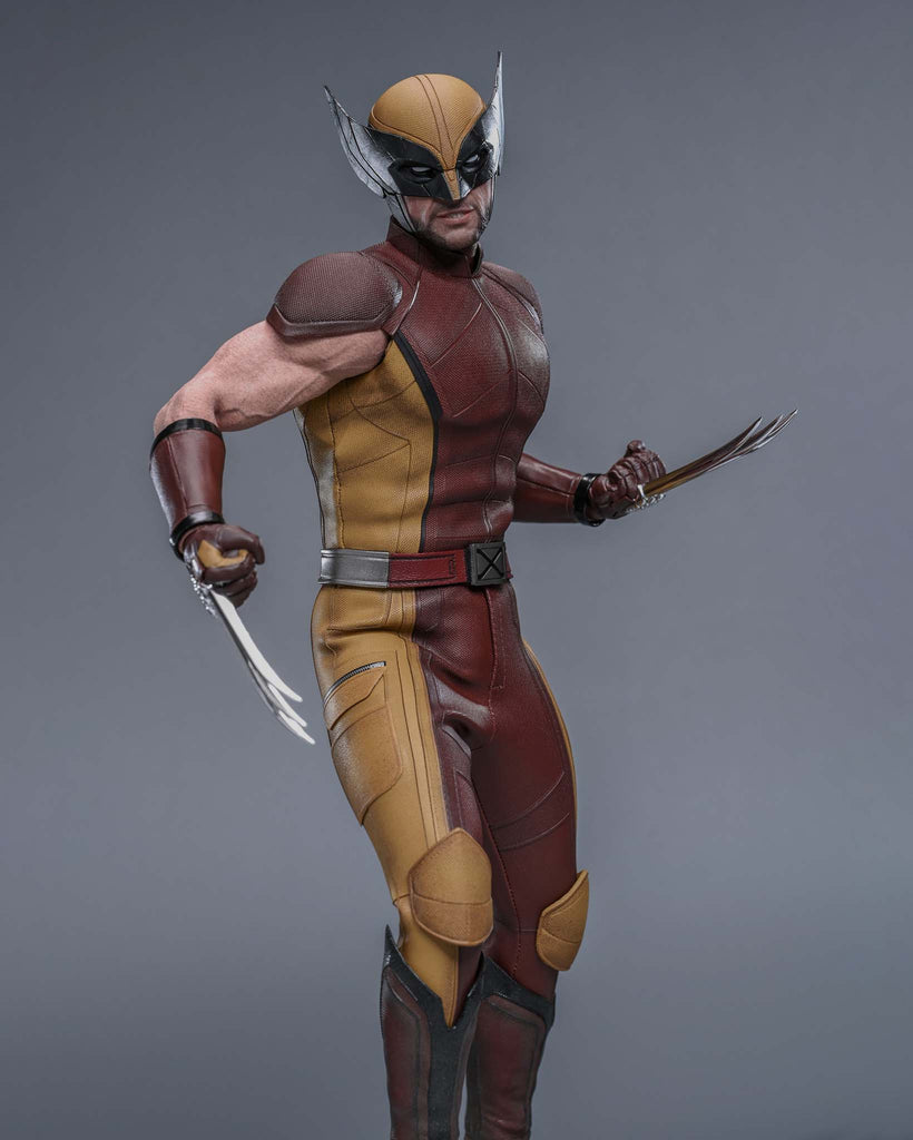 Hot Toys MMS831 Deadpool & Wolverine 1/6th scale Wolverine (Classic Brown and Tan) Collectible Figure [Hot Toys Exclusive]