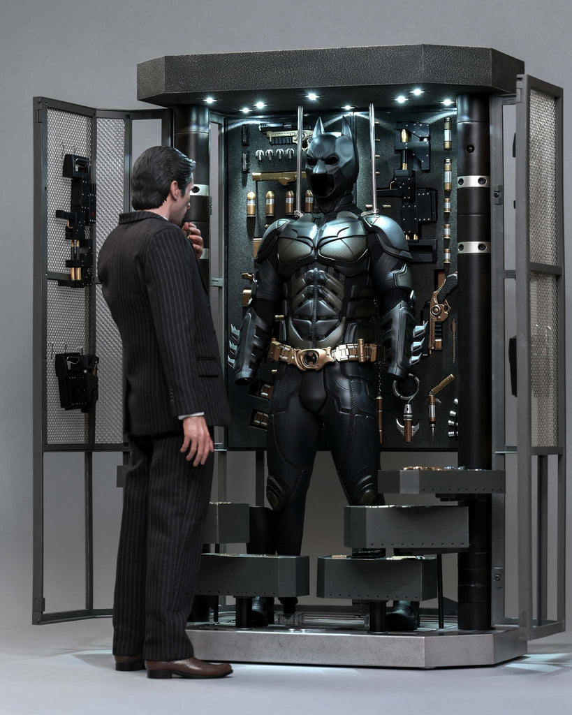 Hot Toys MMS750 Batman The Dark Knight 1/6th scale Batman Armory with Bruce Wayne (2.0) Collectible Set