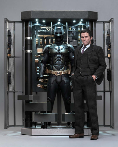 Hot Toys MMS750 Batman The Dark Knight 1/6th scale Batman Armory with Bruce Wayne (2.0) Collectible Set