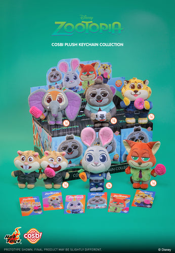 Hot Toys PPLU074N Zootopia 2 Cosbi Plush Keychain Collection