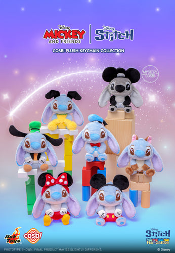 Hot Toys PPLU089N Stitch Mickey & Friends Stitch Cosbi Plush Keychain Collection