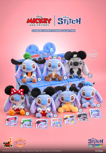 Hot Toys PPLU089N Stitch Mickey & Friends Stitch Cosbi Plush Keychain Collection