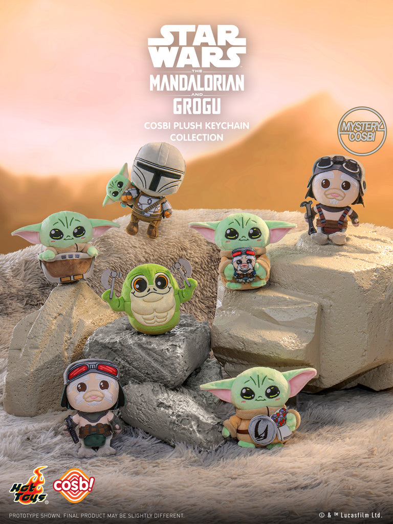 Hot Toys PPLU112N The Mandalorian and Grogu Cosbi Plush Keychain Collection