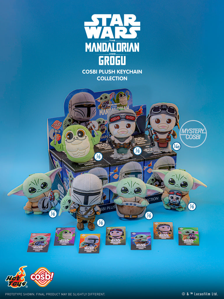 Hot Toys PPLU112N The Mandalorian and Grogu Cosbi Plush Keychain Collection