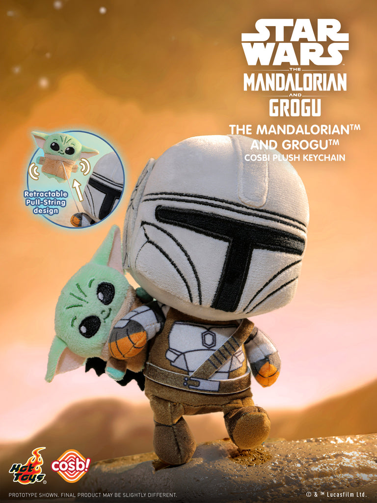 Hot Toys PPLU112N The Mandalorian and Grogu Cosbi Plush Keychain Collection